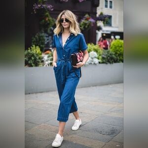 Kate Spade Broom Street Chambray Denim Jumpsuit